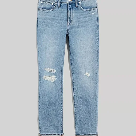 The High-Rise Slim Boyjean in Birchwood Wash - NWT - Picture 2 of 9